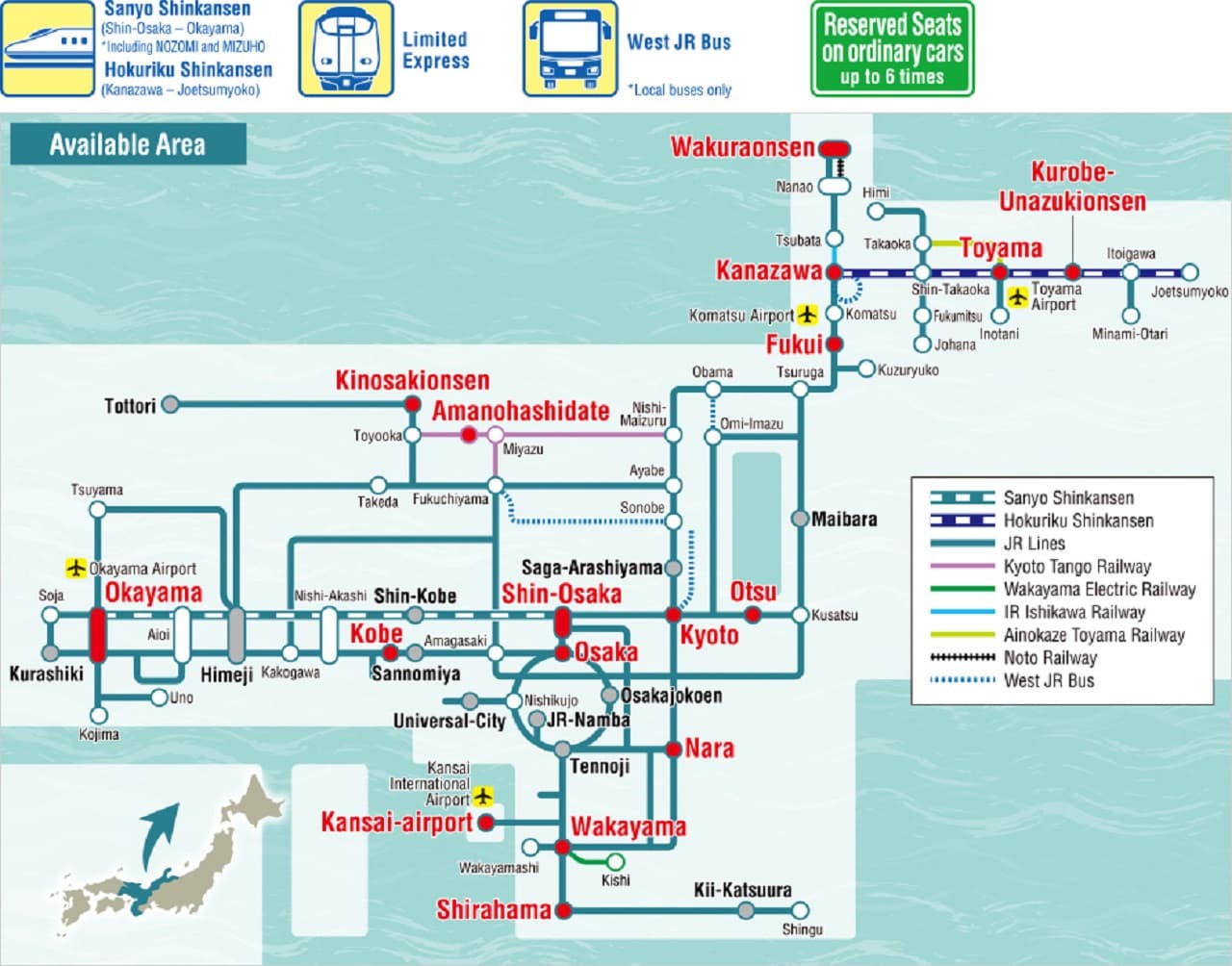 JR Kansai Hokuriku Area Pass - სურათი 5