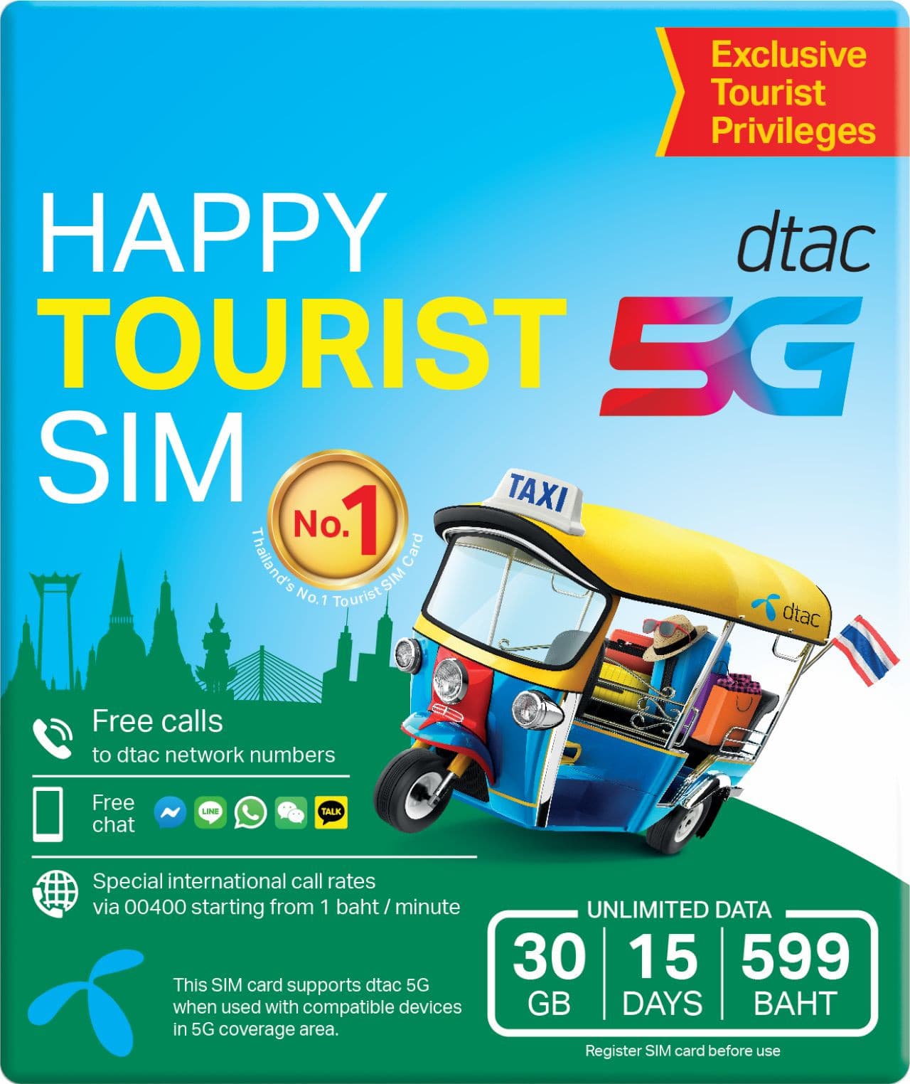 Bangkok, Thailand 5G SIM Card - Enjoy Local Network, Collect from Airport - სურათი 2