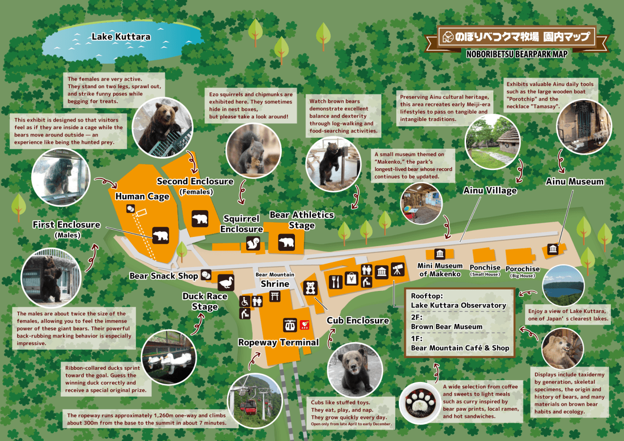 Hokkaido Noboribetsu Bear Park Ticket - სურათი 2