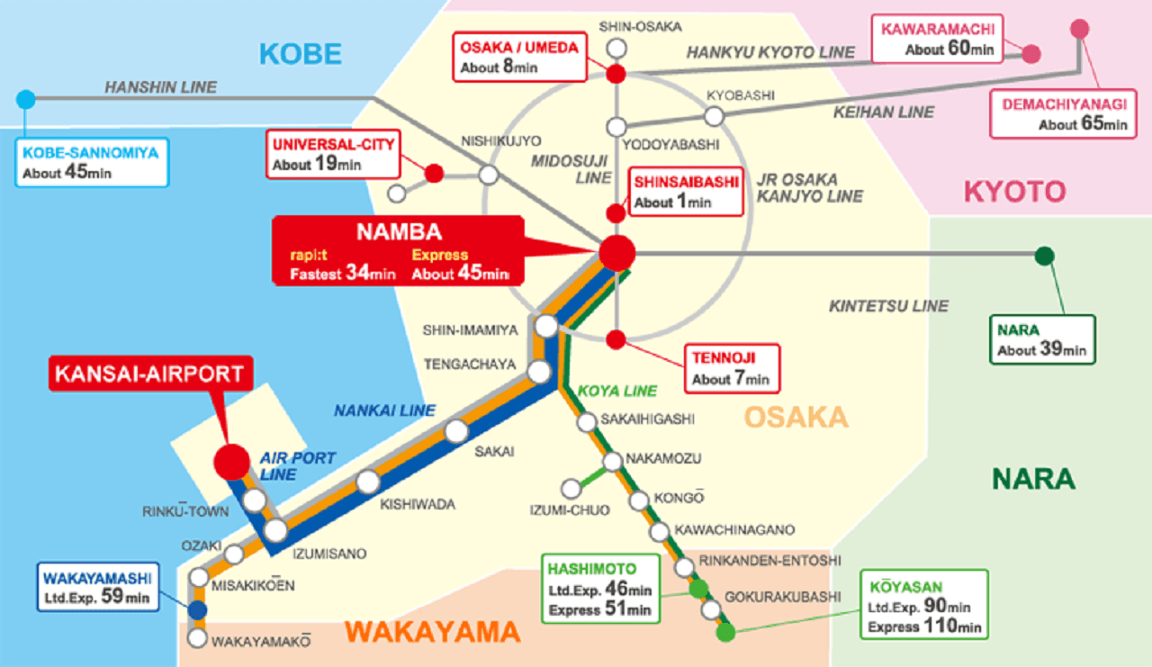 Visit Osaka Rapi:t Limited Express Digital Ticket between Kansai Airport and Namba Station - სურათი 6