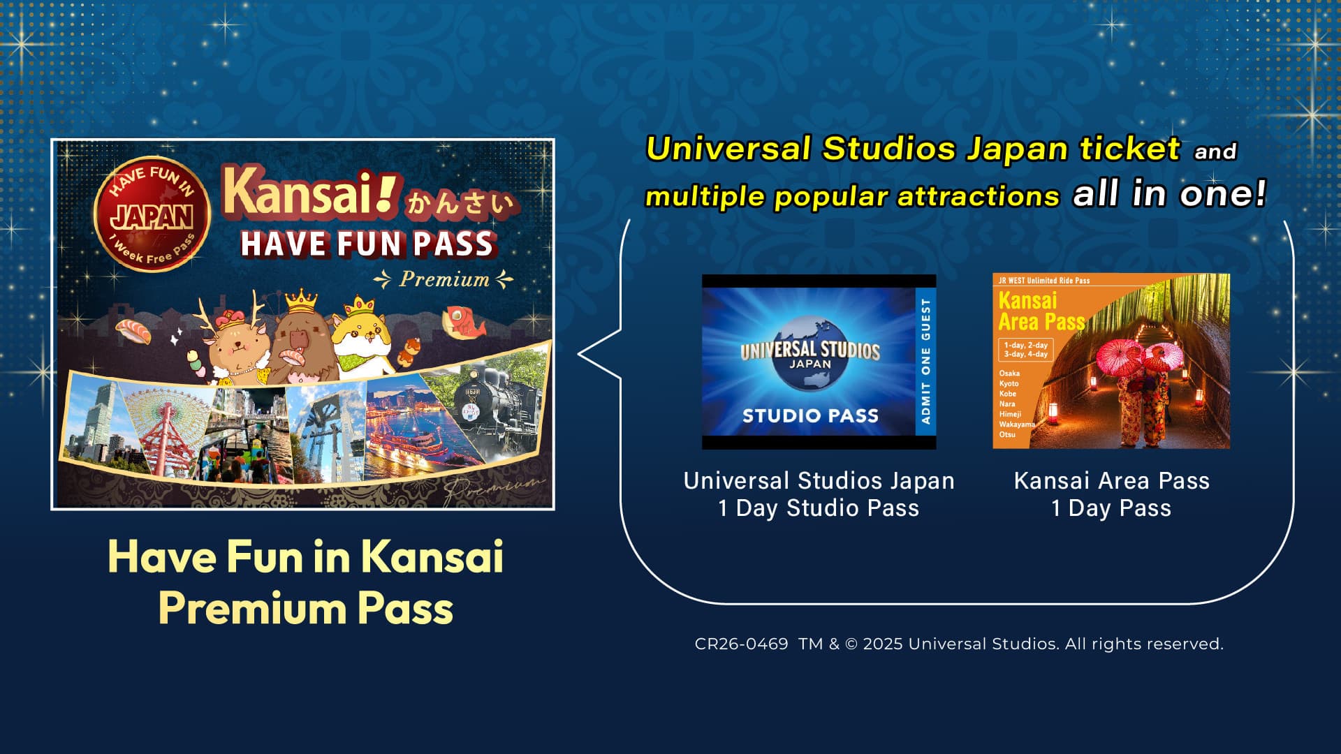 Have Fun in Kansai Premium Pass Includes Optional 1-Day Universal Studios Japan Ticket - სურათი 2