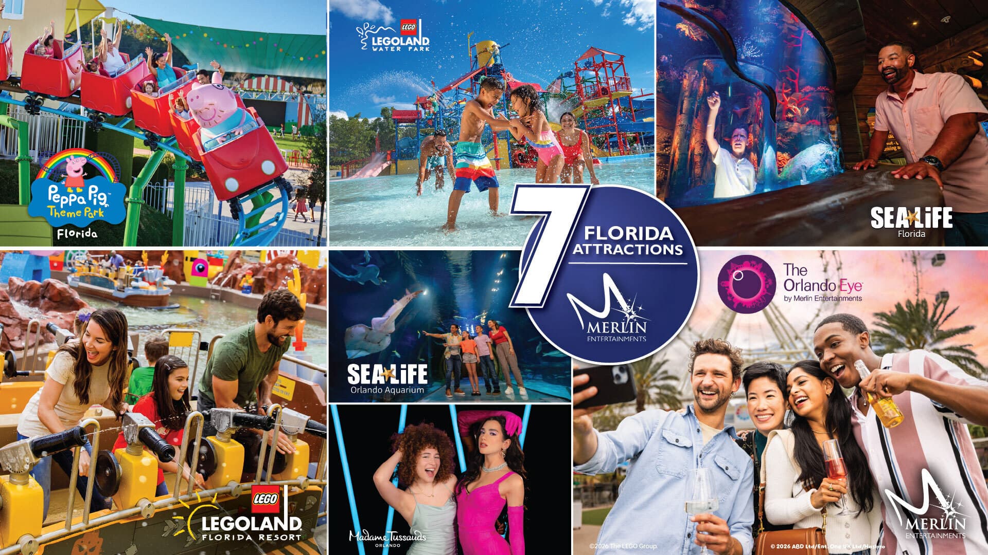 COMBO: The Merlin Florida Ticket - Admission to 7 Family Attractions - მთავარი სურათი
