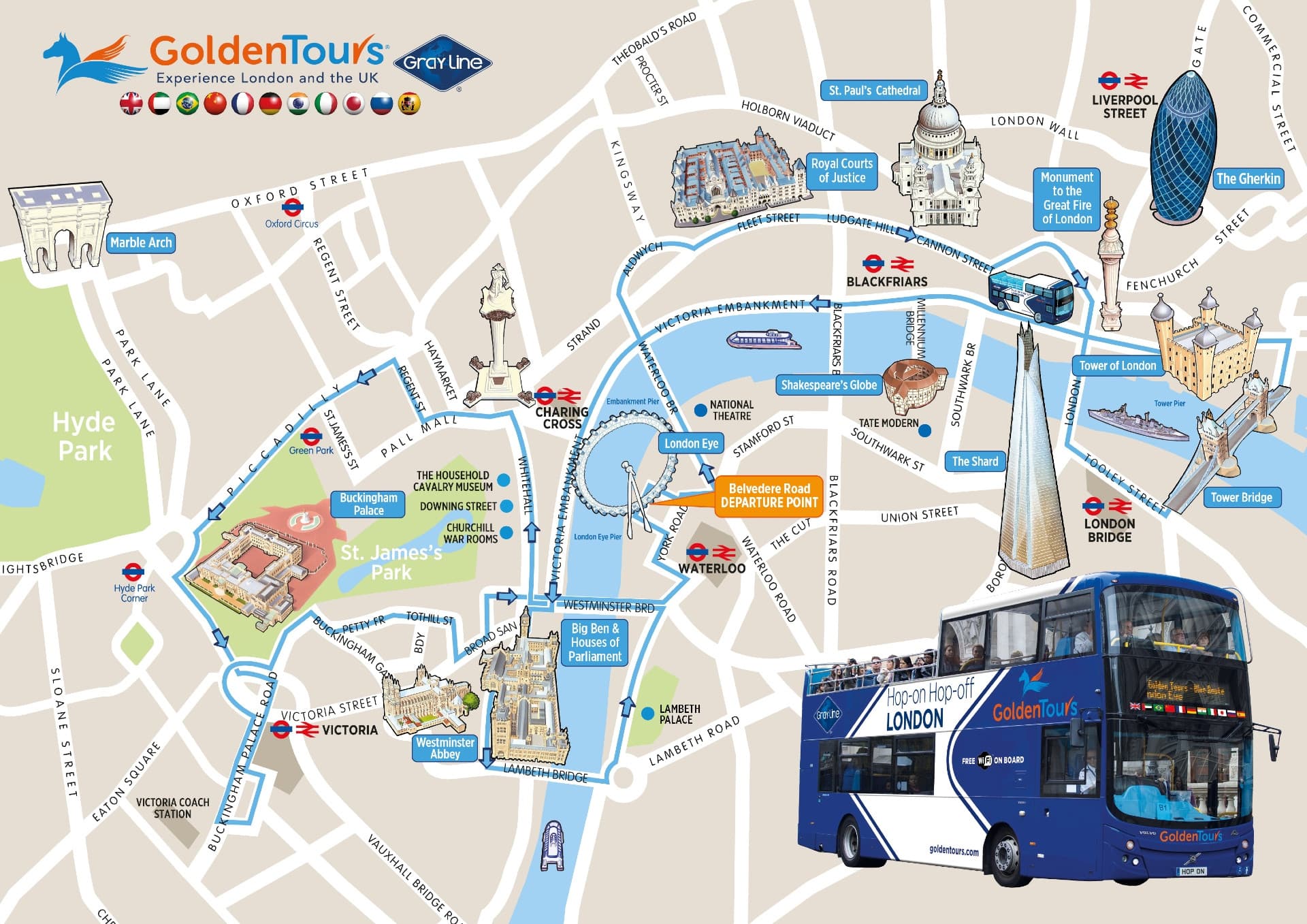 London Open Top Bus Tour with English-speaking Guide - სურათი 7