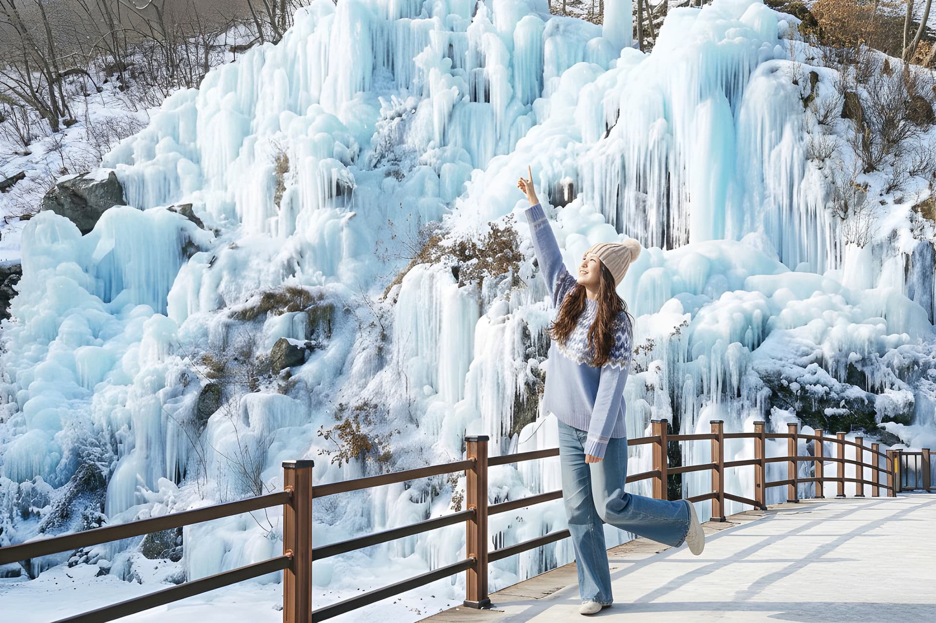 Vivaldi Park Winter Ski and Eobi Ice Valley Day Tour from Seoul - სურათი 11