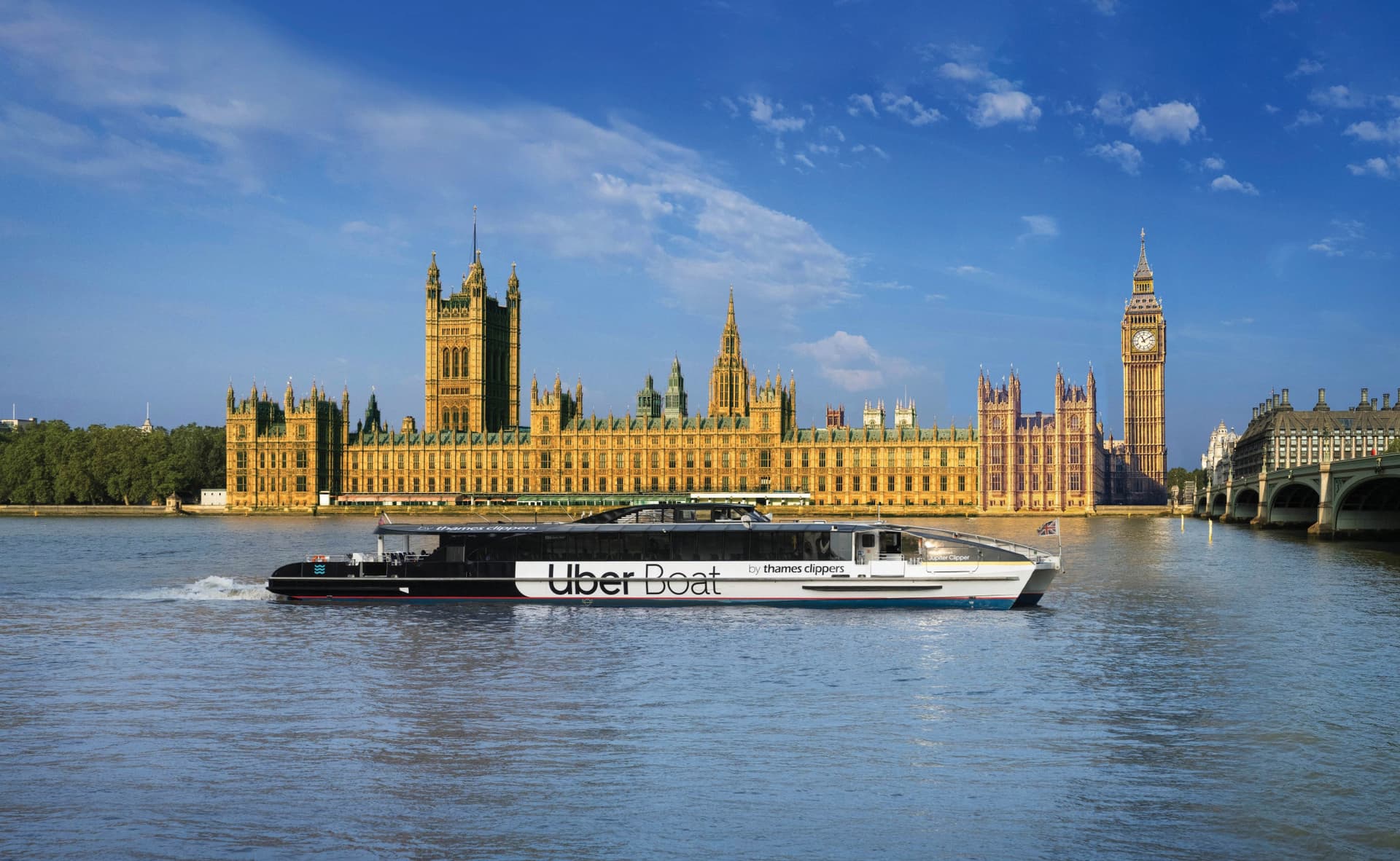 River Thames Sightseeing Hop-on Hop-off Boat Unlimited Pass by Uber Boat Thames Clippers - მთავარი სურათი